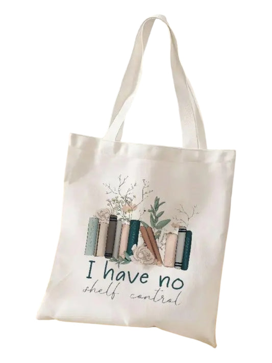 I Have No Shelf Control Linnen Tas