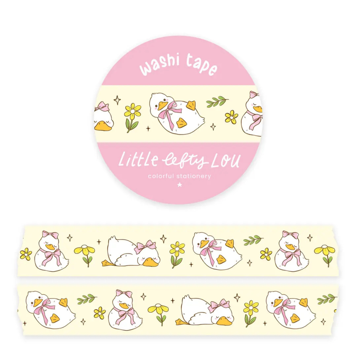 Duckies with Bows Washi Tape