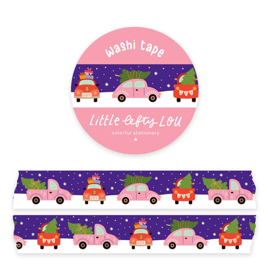 Washi Tape Kerst auto's