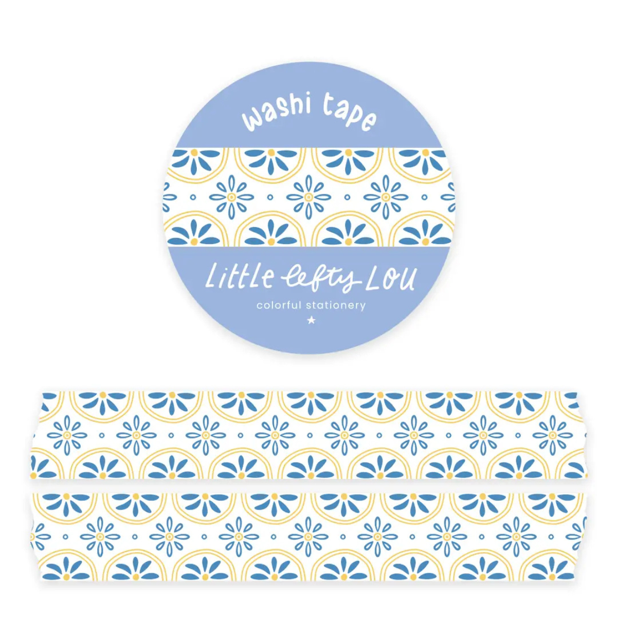 Mediterranean Tiles Pattern Washi Tape
