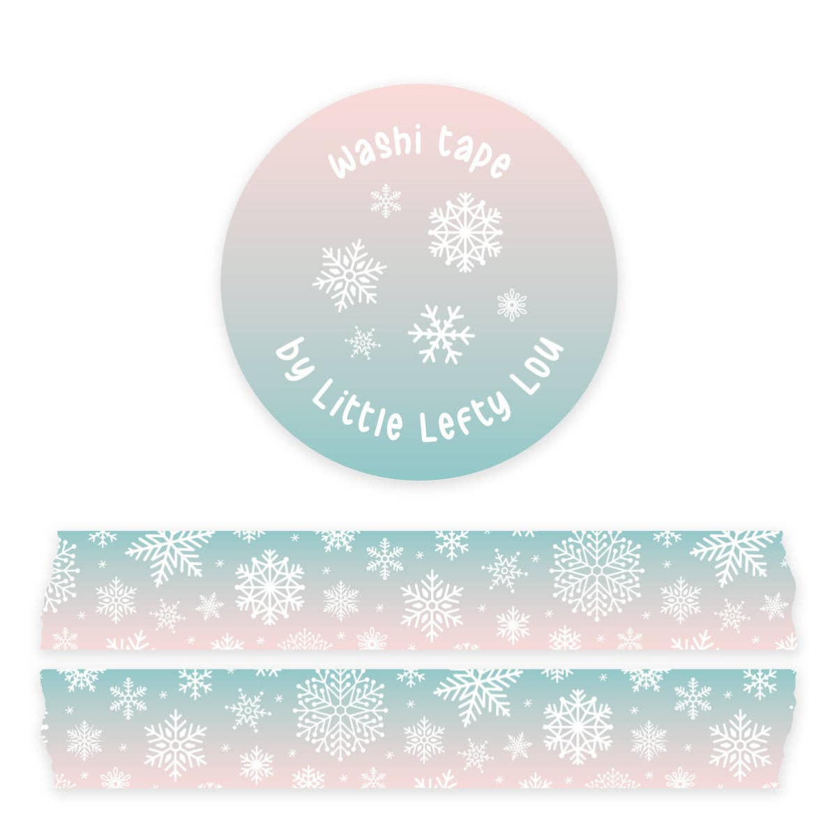 Washi Tape Kerst met sneeuwvlokjes