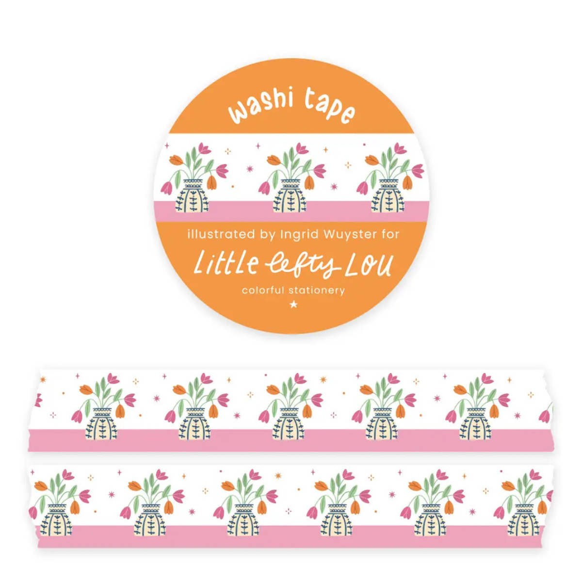 Tulip Vase Washi Tape