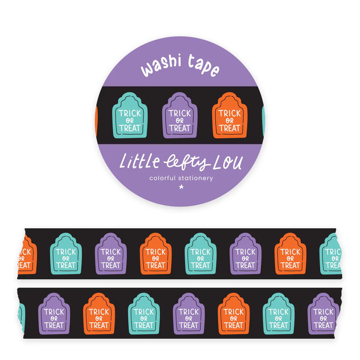 Washi Tape Gravestones zwart