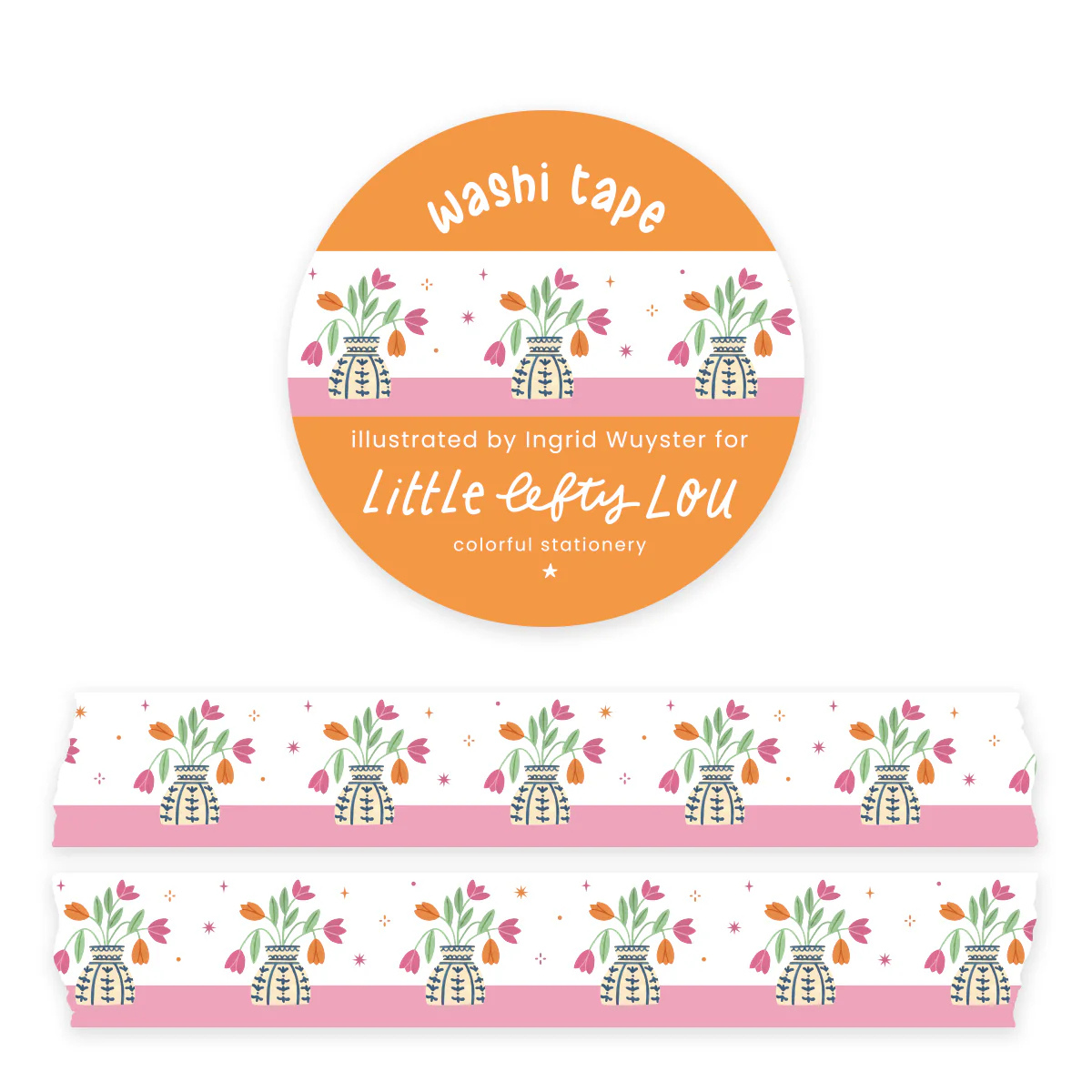 Washi Tape Bloemenvazen