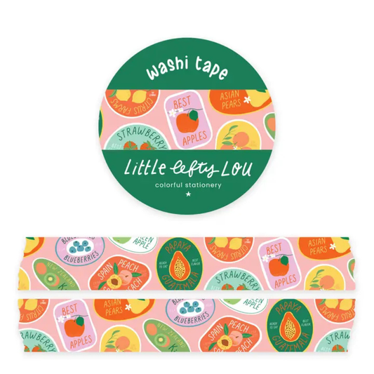 Washi Tape met Fruit Stickers