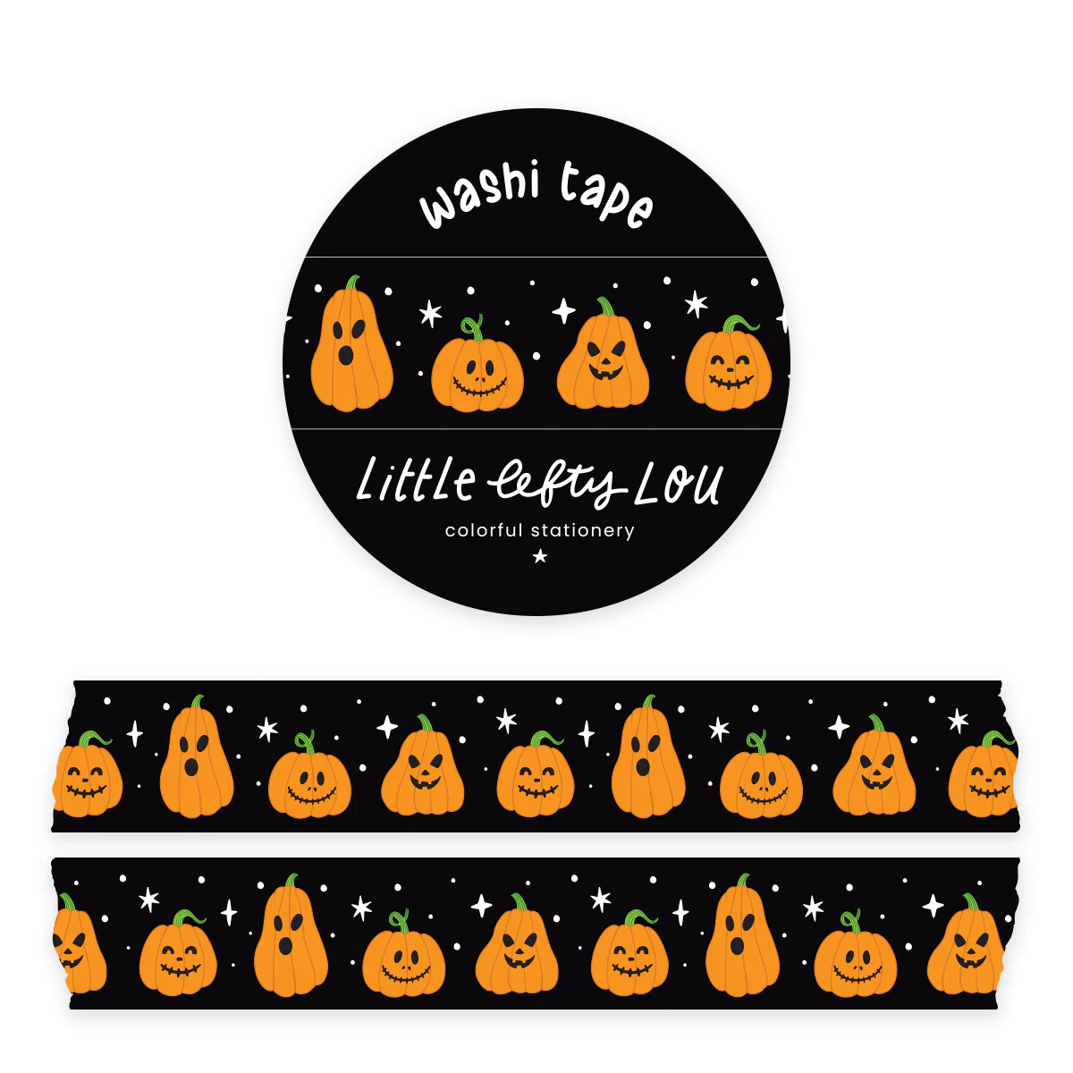Washi Tape Jack-O'-Lantaarn