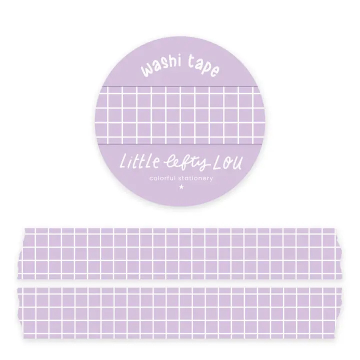 Washi Tape Lilac Grid