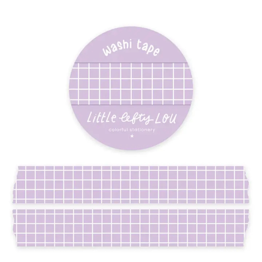 Washi Tape Lilac Grid