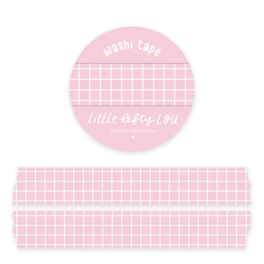 Washi Tape Roze Grid
