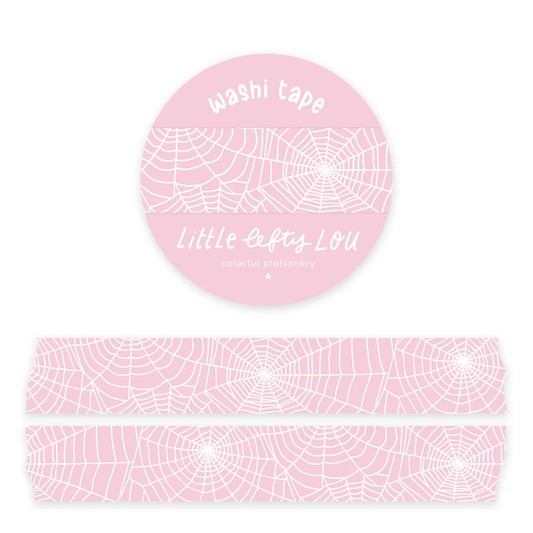 Washi Tape Spiderweb roze