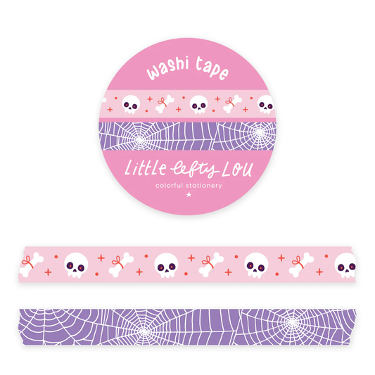 Washi Tape Set spinnenweb en skulls
