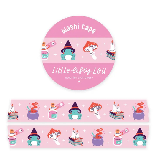 Washi Tape Witchy Frog roze