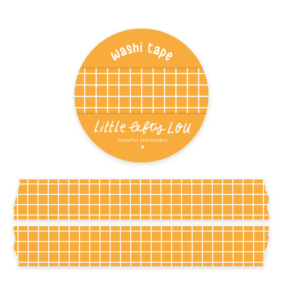 Washi Tape Yellow Grid