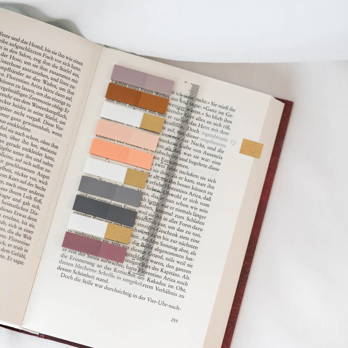Golden Autumn Glow Annotation Tabs