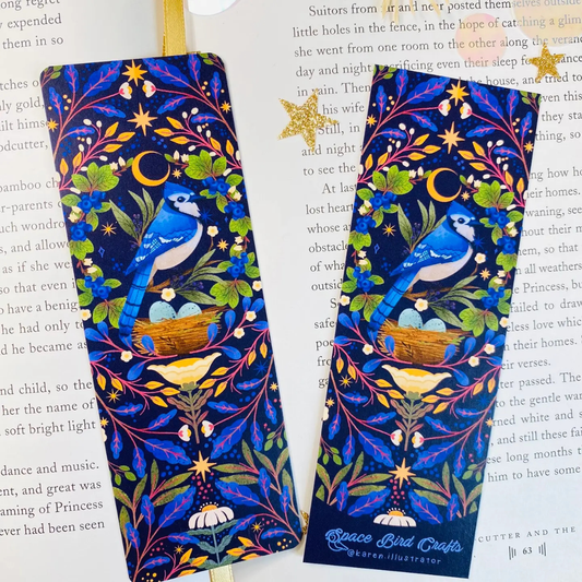 Blue Jay Bird Bookmark