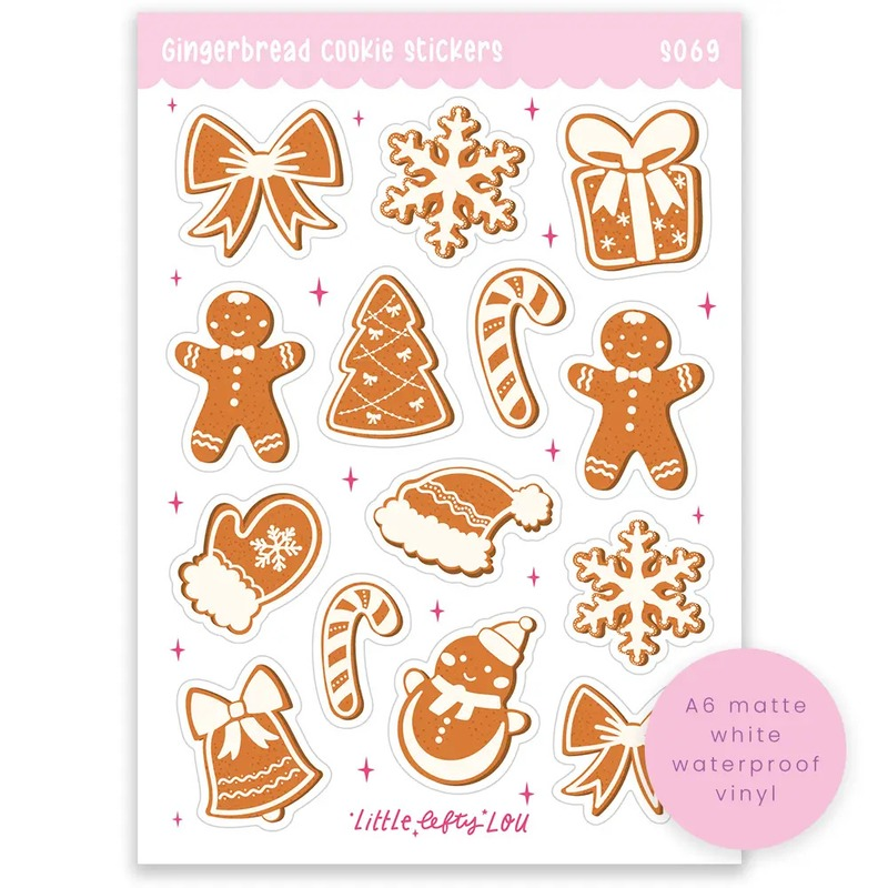 Gingerbread Cookie Stickers