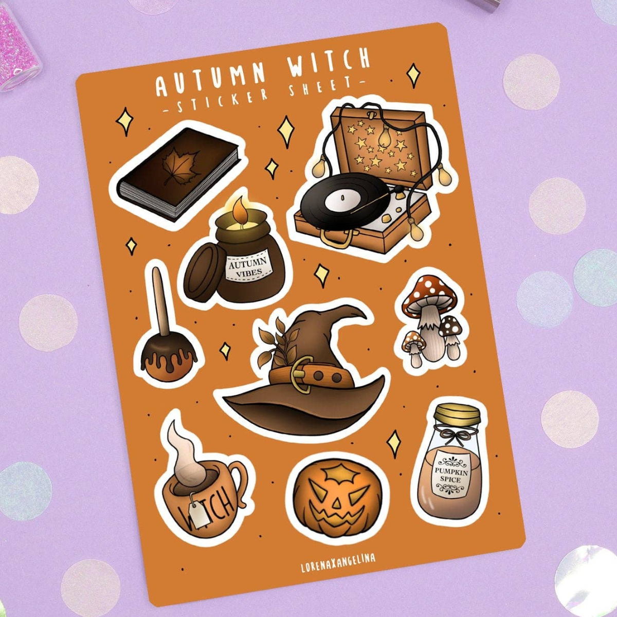 Autumn Witch Stickersheet