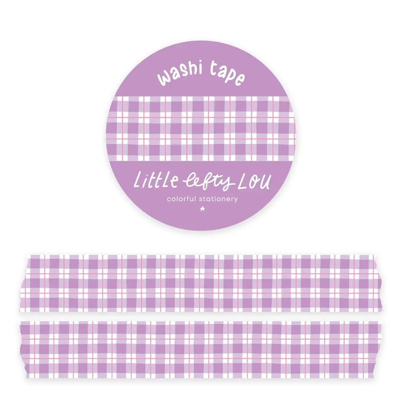 Lilac Gingham Washitape