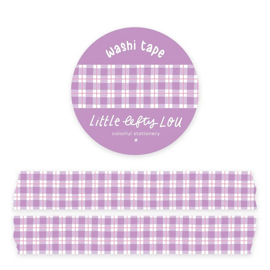 Lilac Gingham Washitape