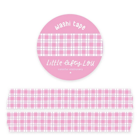 Pink Gingham Washitape