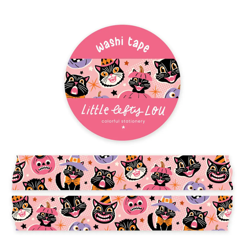 Vintage Halloween Pink Washi Tape