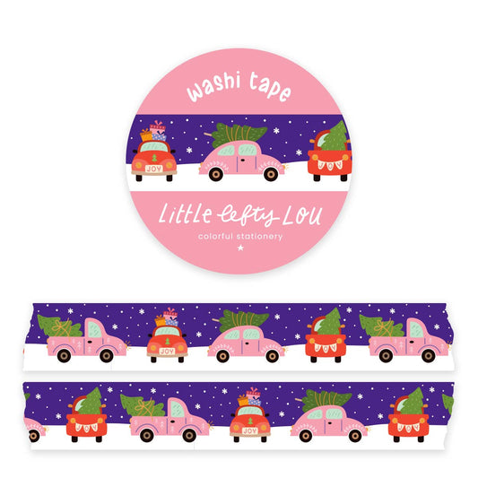 Washitape voor kerstauto's