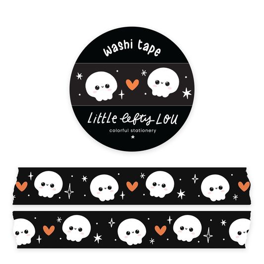 Skulls zwarte washi tape