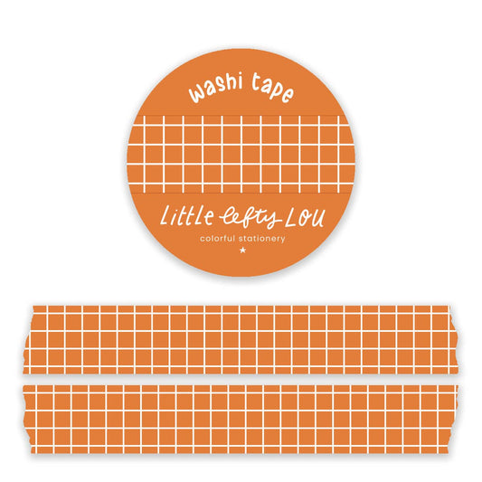 Orange Grid washitape