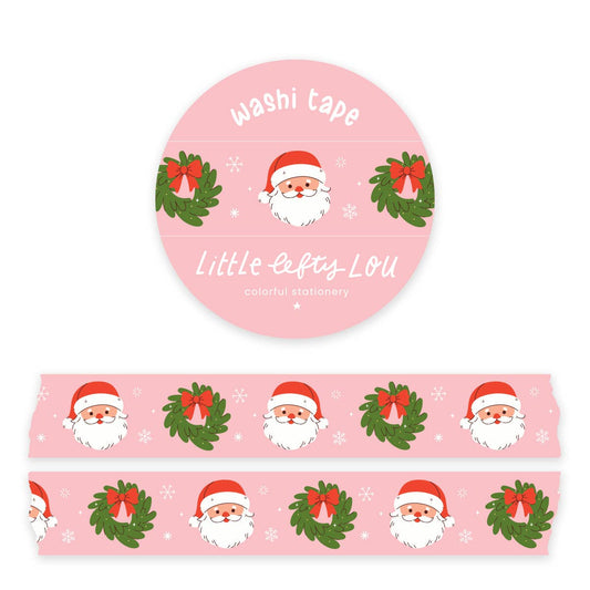 Kerstkrans washitape met kerstkrans